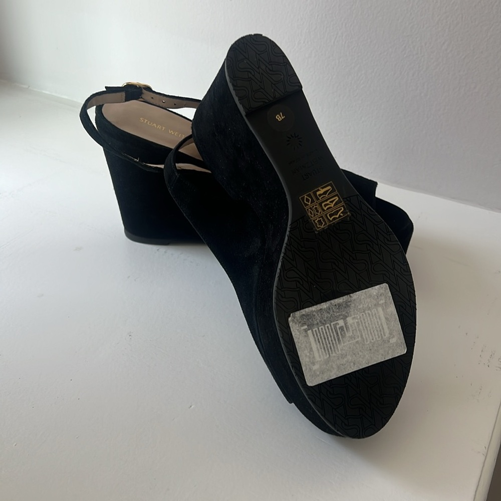 Stuart Weitzman Rinna black suede wedge - Picture 6 of 6